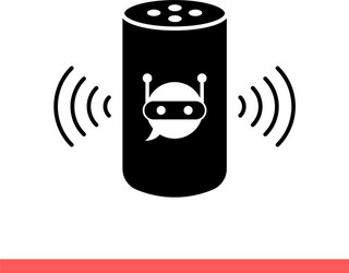 smart speaker icon for web or mobile app vector image