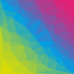 abstract colorful polygon background vector image