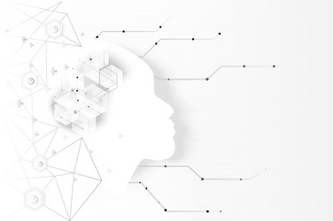 Artificial Intelligence Neural Network vector image