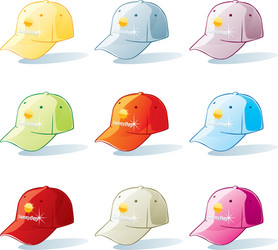 Hat set vector