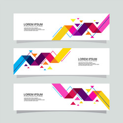 abstract banner background modern design vector image