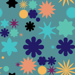 abstract seamless pattern featuring various vector image