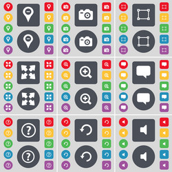 checkpoint camera frame full screen magnifying vector image