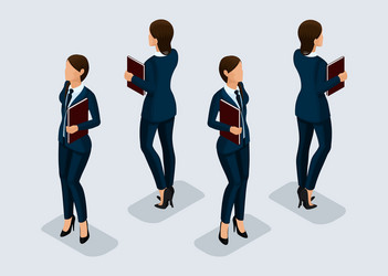 Man and woman in front side view Royalty Free Vector Image