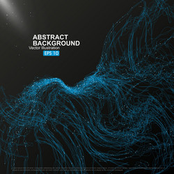 complex lines consisting of abstract graphic vector image