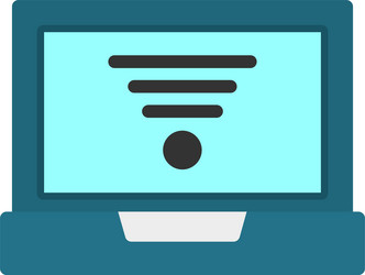 internet connection flat style icon design vector image