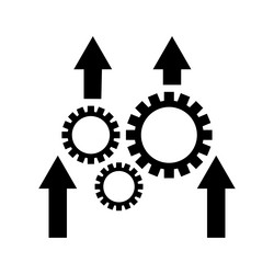machinist adapt inprocessing icon black graphics vector image