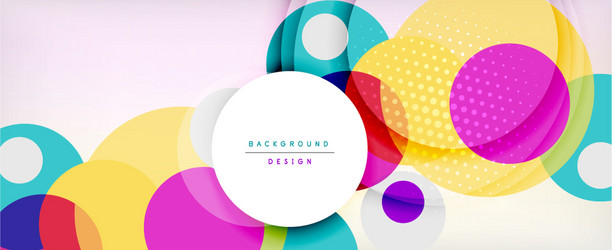 trendy simple circle abstract background dynamic vector image