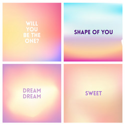abstract light pink blurred background set vector image
