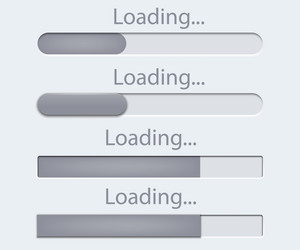 set of loading icons load indicator sign waiting vector image