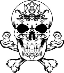 a day dead sugar skull Vector Image