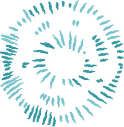 crayon circular abstract pattern vector image