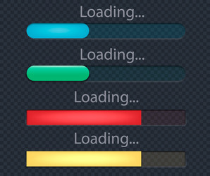 set of loading icons load indicator sign waiting vector image