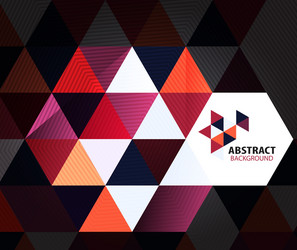 Geometric Triangle Pattern Background vector image