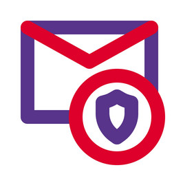 message has been encrypted for privacy vector image