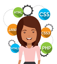 software programmer vector image