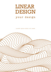wavy line design dynamic wave linear vector image