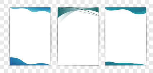 a4 invoice template set with minimalist design vector image