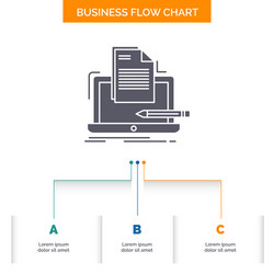 Coder coding computer list paper business flow vector