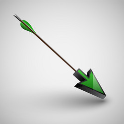 Target Arrow with Pointed Head vector image