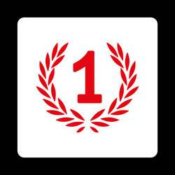 win icon from award buttons overcolor set vector image
