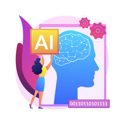 artificial intelligence abstract concept vector image