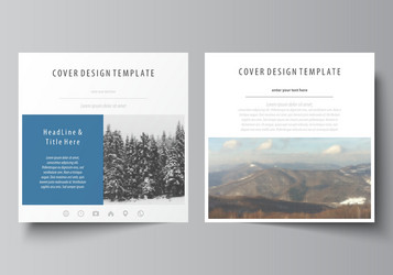 Business templates for square design brochure vector