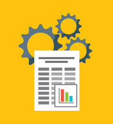document format flat icon vector image