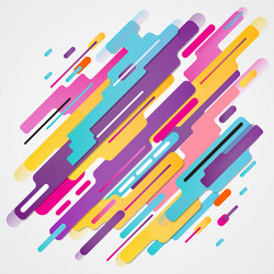 Dynamic Color Shapes Abstract vector image