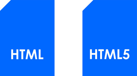 Html format icon vector