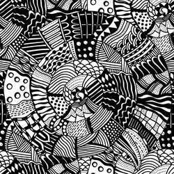 seamless pattern with ethnic elements vector image