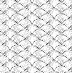seashell seamless pattern close up graphic line vector image