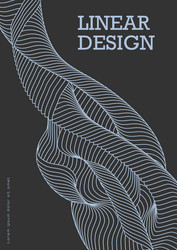 wavy line design dynamic wave linear vector image