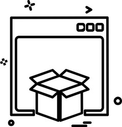 web layout icon design vector image