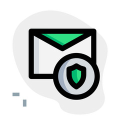 message has been encrypted for privacy vector image