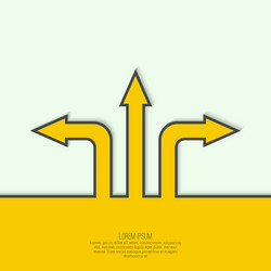 abstract background with direction arrow vector image