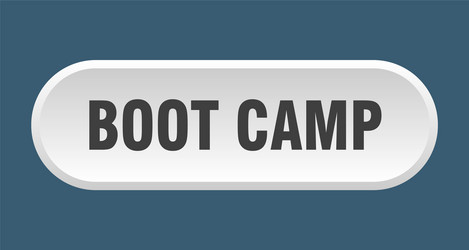 boot camp button rounded white sign vector image