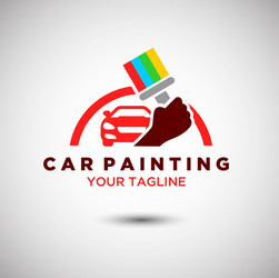 Elegant car logo design Royalty Free Vector Image