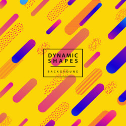 modern dynamic shapes style background vector image