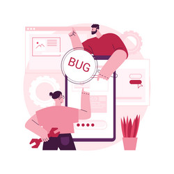 software testing abstract concept vector image