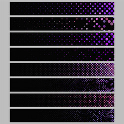 banner background set - rectangular dot pattern vector image