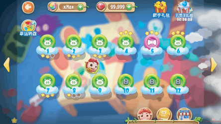 complete set of level button game ui pop-up icon vector image