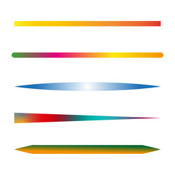 gradient color stripes abstract digital elements vector image