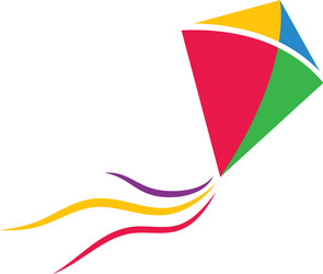 Kite logo Royalty Free Vector Image - VectorStock