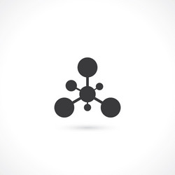 Molecule icon vector