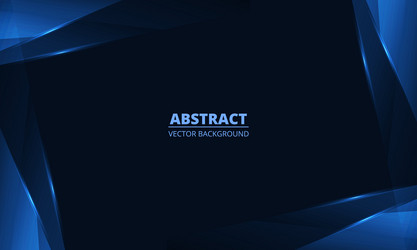 abstract blue background with frame and geometric vector image