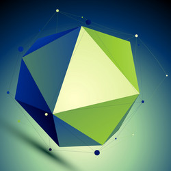 colorful triangular abstract 3d digital lat vector image