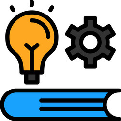 edu wiz line filled style icon design vector image