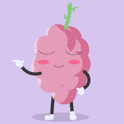 funny grape characters with calm expressions vector image