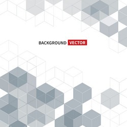 Geometric Hexagon Pattern Background vector image